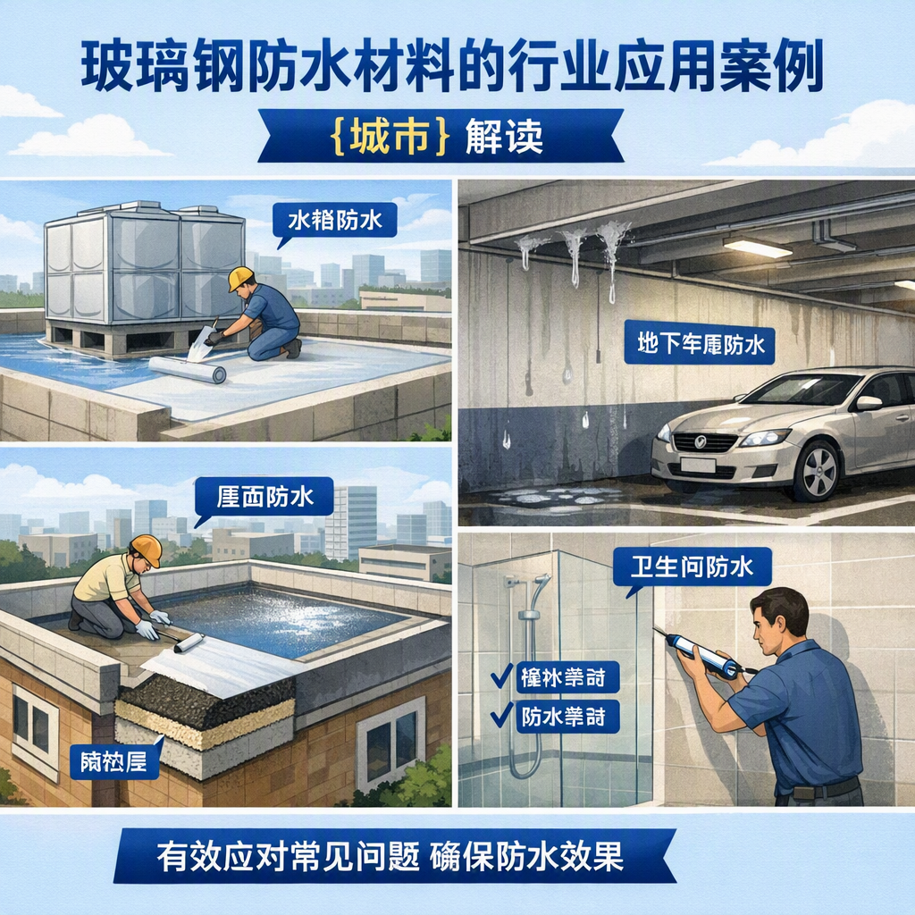 玻璃钢防水材料的行业应用案例，西双版纳解读